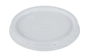 3.5, 5 & 6 Tear Tab Lid White by Vestil – One Size, 6.0 gallons, Blend, Multi, Model LID-54-PWT