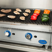 Food Equipment Countertop 36" S/S Radiant Gas Charbroiler by Globe – Stainless Steel, Stainless-Steel, Model GCB36G-SR