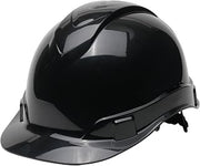 Pyramex Ridgeline Cap Style Hard Hat 4 Point Ratchet Black