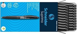 Schneider Suprimo 135601 Retractable Ballpoint Pen M Line Width Pack of 20 Black