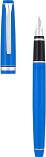 PILOT Falcon Collection Fountain Pen, Blue Ink, Medium Nib, Blue Barrel (15664)