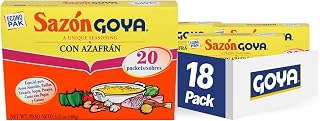 Goya Foods Sazón Seasoning with Azafran, 3.52 Ounce (Pack of 18)