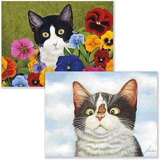 Lang, American Cat Assorted Boxed Note Cards by Lowell Herrero