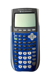 Inc. TI-84 Plus Silver Edition Blue Graphing Calculator (Packaging may vary) by Texas Instruments – Small, Plastic, Blue,Silver, Model FBA_TI-84PLUSBLUE