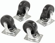 Global Industrial (4) Swivel 4" Replacement Casters for Hardwood Dolly