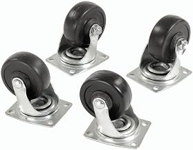 Global Industrial (4) Swivel 4" Replacement Casters for Hardwood Dolly