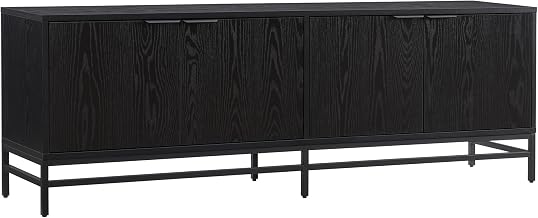 Henn&Hart 70" TV Stand for TVs up to 78", Natural Black