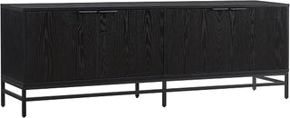 Henn&Hart 70" TV Stand for TVs up to 78", Natural Black