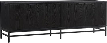 Henn&Hart 70" TV Stand for TVs up to 78", Natural Black