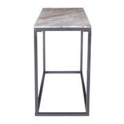 Wynn 50" Modern Luxe Solid Marble Sofa Console Table by Jofran Inc. – Marble, Grey Marble, Model 2568-4