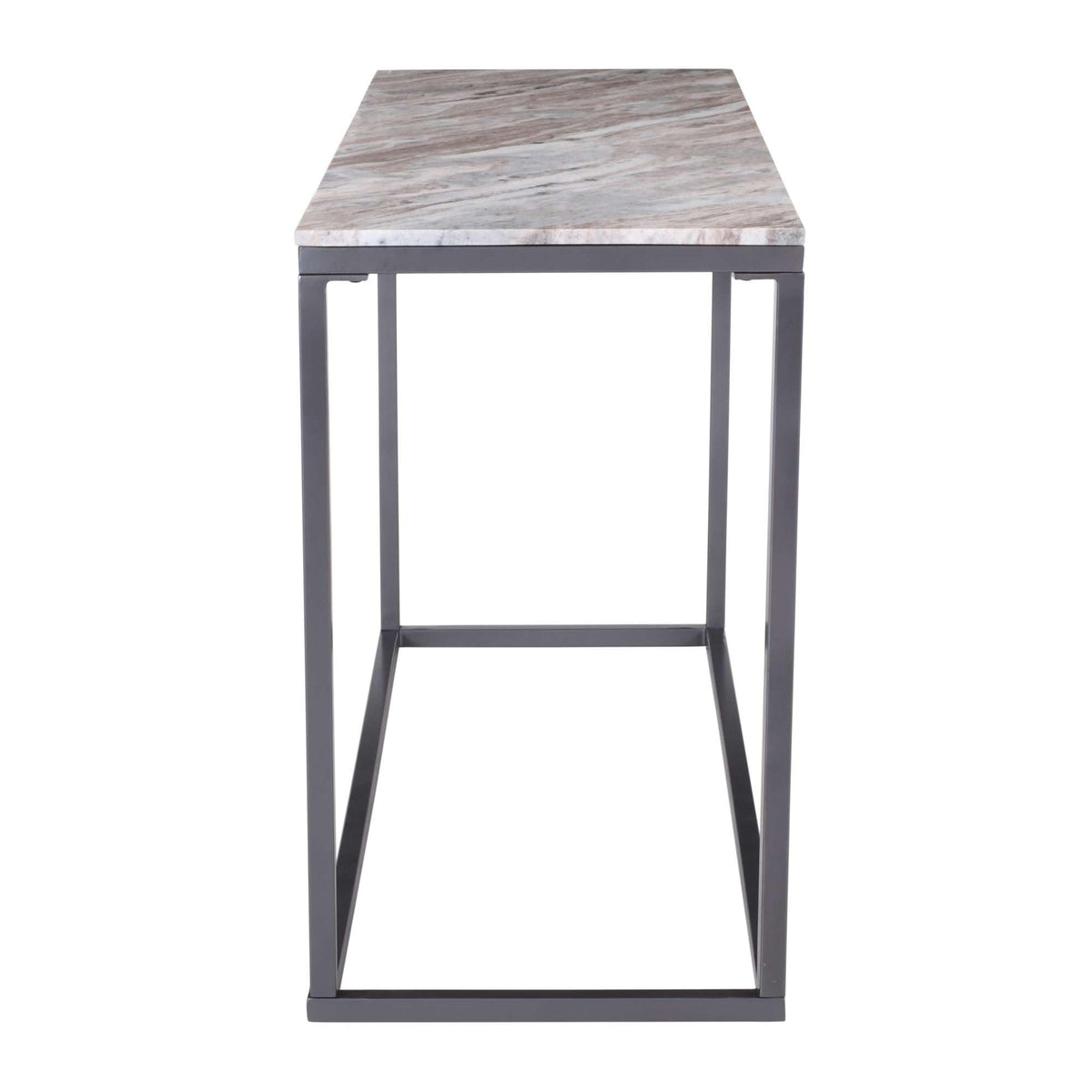 Wynn 50" Modern Luxe Solid Marble Sofa Console Table by Jofran Inc. – Marble, Grey Marble, Model 2568-4