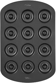 Wilton Doughnut Baking Mould with Non-Stick Coating, High-Quality Doughnut Baking Mould for 12 Doughnuts in Standard Size, Dishwasher Safe, 35.2 x 23.5 cm, Pack of 12