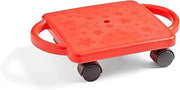 hand2mind Red Indoor Scooter Board with Handles, Ages 5+