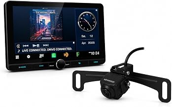 DMX1038S 10.1” Touchscreen Car Stereo Radio – Double DIN Bluetooth Receiver | Plus KENWOOD CMOS-230LP Universal Backup Camera