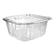 64 oz Tamper-Resistant Clear Hinged Container with Flat Lid (Case of 200) by DART – 64 oz, 64.0 fluid_ounces, Plastic, Clear, Pack of 200