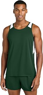 SPORT-TEK Unisex Club Track Tank - Moisture-Wicking Racerback Workout Tank Top for Men & Women, Lightweight & Breathable Mesh