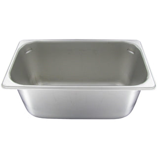 S/S 1/3 Size Pan by Vollrath – 1/3, 6.0 inches, Stainless Steel, Silver, Model 20369