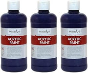 Handy Art Acrylic Paint, Violet, 16 oz. Bottle, Pack of 3 (RPC101075-3)