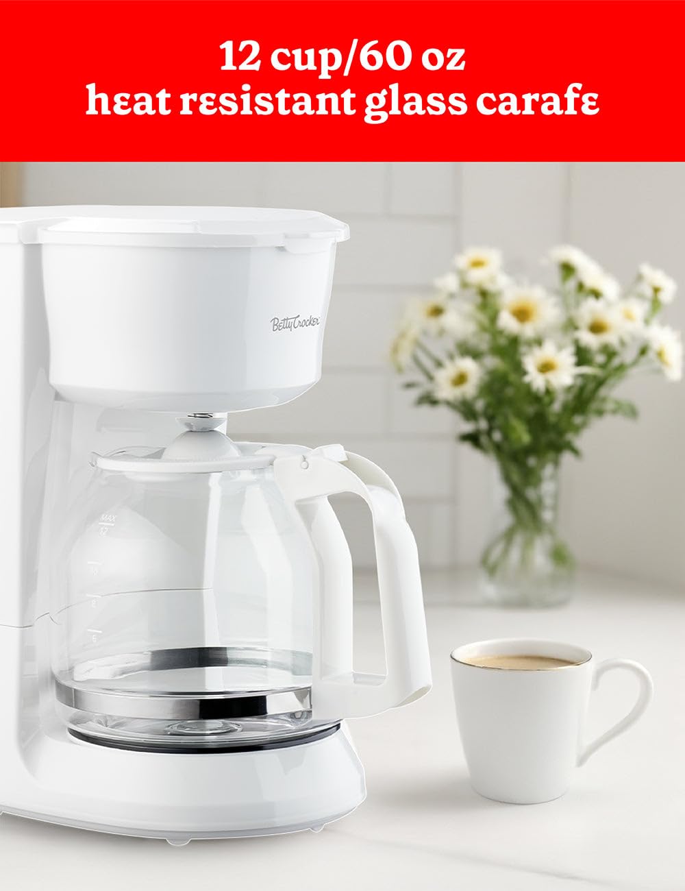 Betty Crocker White / 12-Cup / 60.0 ounces Coffee Machines
