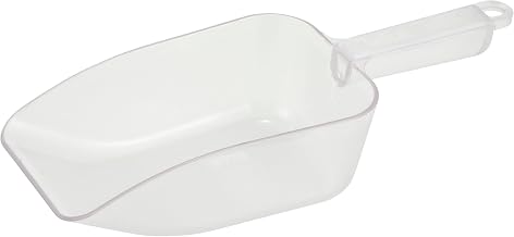 Winco 32 oz White Plastic Commercial Scoop | Multi-purpose, Comfort handle, Restaurant service, Great for Ingredients, Ice, Portioning and Food Preparation