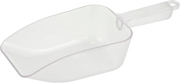 Winco 32 oz White Plastic Commercial Scoop | Multi-purpose, Comfort handle, Restaurant service, Great for Ingredients, Ice, Portioning and Food Preparation