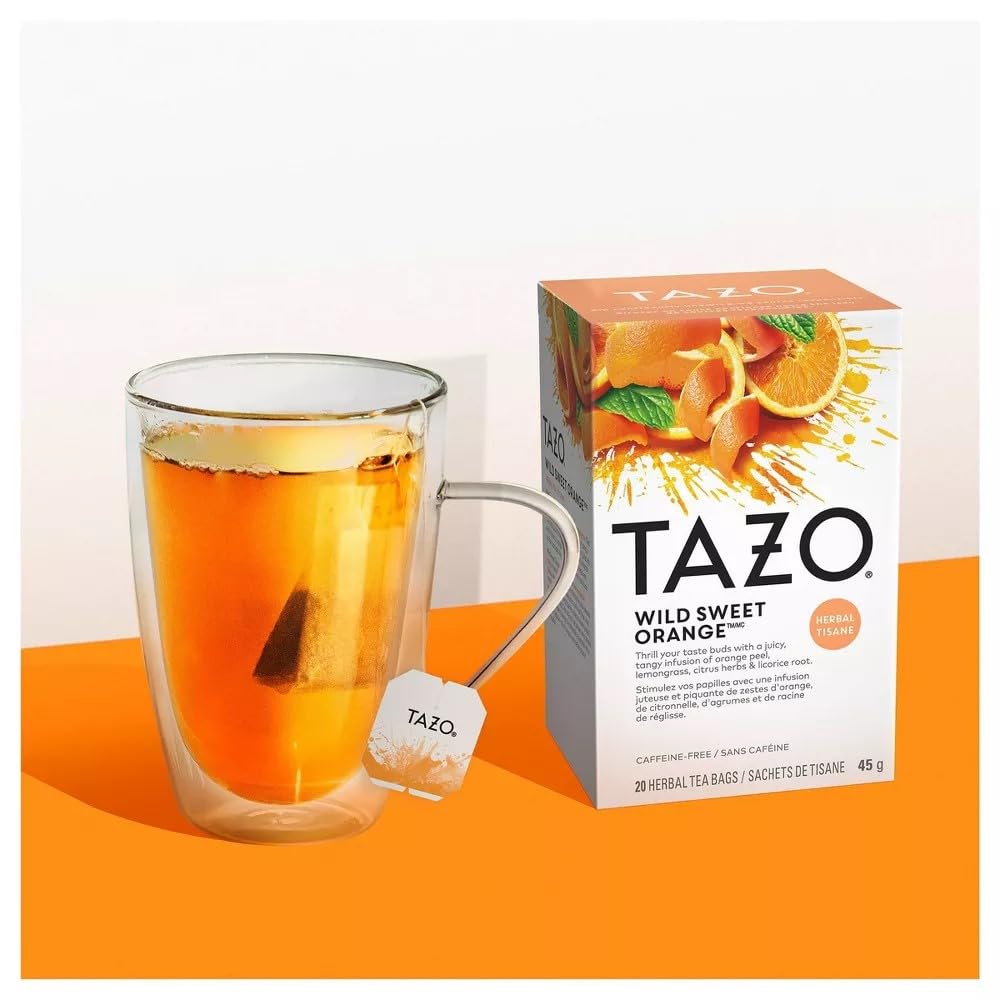 Wild Sweet Orange Herbal Tea by TAZO – 20 Count (Pack of 2), Pack of 2, Model TS0417-A700ML-M614