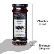 Blueberry Fruit Spread - 10oz - 100% from Fruit by ST. DALFOUR – 10 Ounce (Pack of 6), Pack of 6, Model 95724
