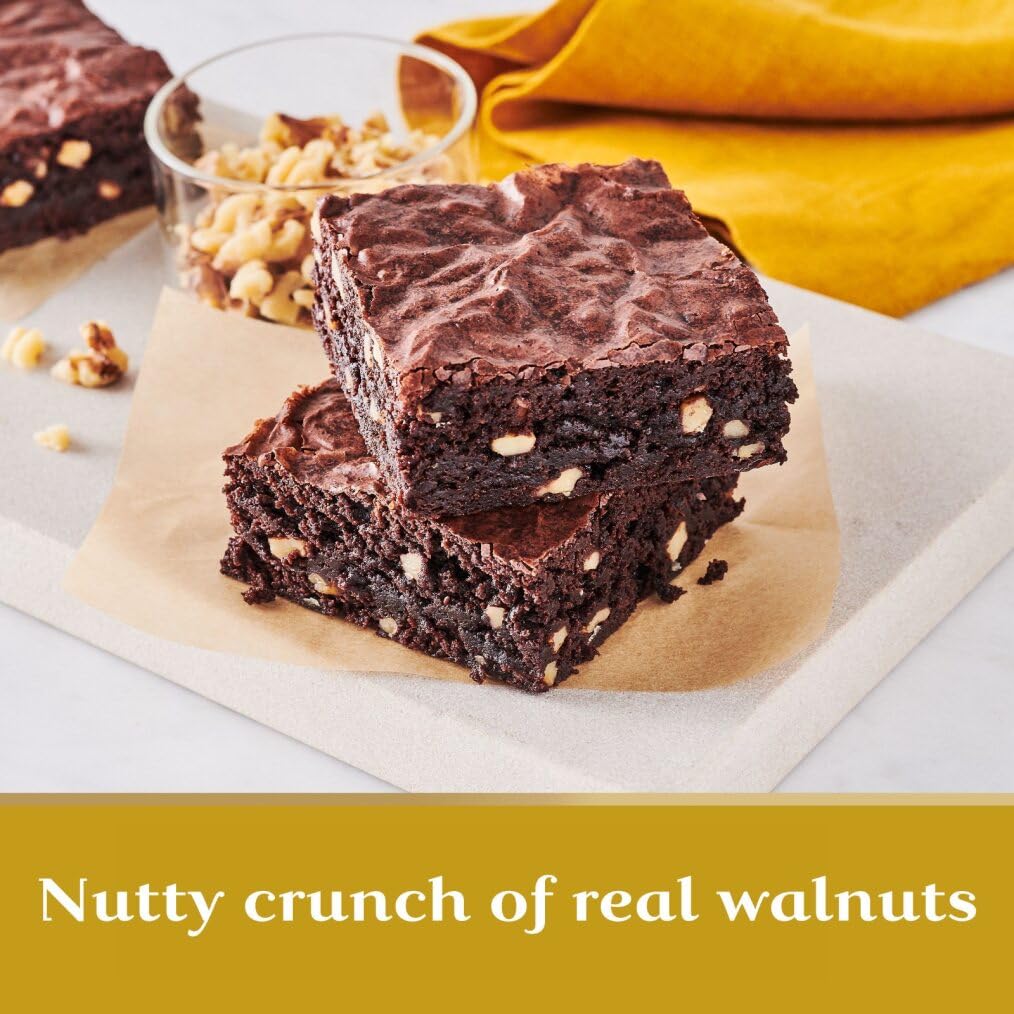 Walnut Premium Brownie MIx by Ghirardelli – 17 Ounce (Pack of 12), Pack of 12, Model 722-1636