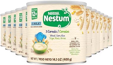 Nestle Nestum, 3 Cereales, Trigo, Maiz & Arroz, 14.1 Ounce (Pack of 6)