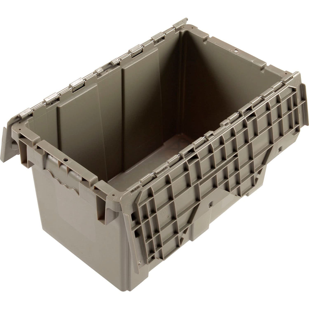 Distribution Container With Hinged Lid 22-3/8x13x13 Gray by Monoflo – Plastic, Gray, Model 257810