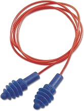 Howard Leight by Honeywell DPAS30R Airsoft Flanged Reusable Earplugs with Red Polycord, 100-Pairs (DPAS-30R),Blue