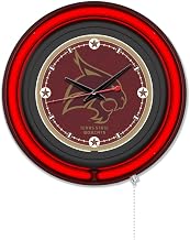 Holland Bar Stool Clk15BKTexsSt NCAA 15 in. Dia. Texas State University Double Neon Wall Clock Black