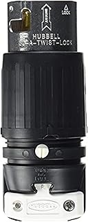 Hubbell CS6365C Locking Plug, 50 amp, 125/250V, 3 Pole and 4 Wire