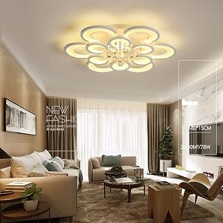 Ceiling Lights Luxury Living Room Crescent-Shaped LED Crystal Ceiling Light Stepless Dimming Creative Home Bedroom Restaurant Hotel Lobby Decoration Lamp