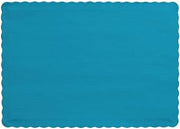 Creative Converting (897121B) 50 Count Touch of Color Paper Placemats, Turquoise -