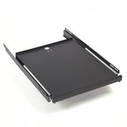 Slide-Out Shelf by Global Industrial – 21"L x 16.25"W x 3"H, Alloy Steel, Black, Model 239196