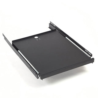 Slide-Out Shelf by Global Industrial – 21"L x 16.25"W x 3"H, Alloy Steel, Black, Model 239196
