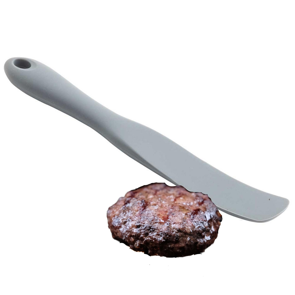 Tablecraft Narrow Spatula Spurtle / 8.7 Inches / Gray Spatulas