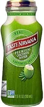 Taste Nirvana Real Coconut Water, Premium Coconut Water, 9.5 Ounce Glass Bottles (Pack of 12)