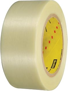 3M Scotch 898 Polypropylene Film Filament Tape, 380 lbs/in Tensile Strength, 60 yds Length x 3" Width (Case of 12)