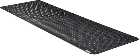 24" W x 72L Diamond Plate Ergonomic Anti Fatigue Mat by Global Industrial – Foam, Black, Model 39267090020000600