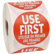 National Checking Company Use First Removable Label by NCCO – 2", Sticker, red, Pack of 500, Model RUF2