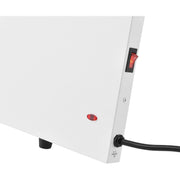 Under the Desk Radiant Panel Heater by Global Industrial – 1.06"L x 22.44"W x 14.88"H, Cold Rolled Steel, White, Model PH-808