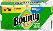 Bounty Paper Towels Double Select-A-Size White Rolls, 8 Count