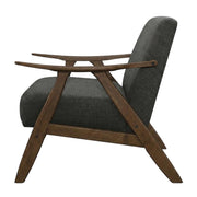 Textured Fabric Accent Chair with Padded Seat by Starlight Canyon Home – Textured, Grey