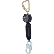 6'L Mini Personal Self Retracting Lifeline by Global Industrial – Medium-Large, Plated Alloy Steel, Black, Model J72706SB1