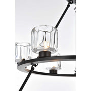 Cadence 15 Light Chandelier Black by Lighting Design – Iron, Black