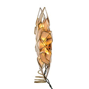 Kurt S. Adler Capiz Star Tree Topper, 10 Clear Lights, 9 Inch
