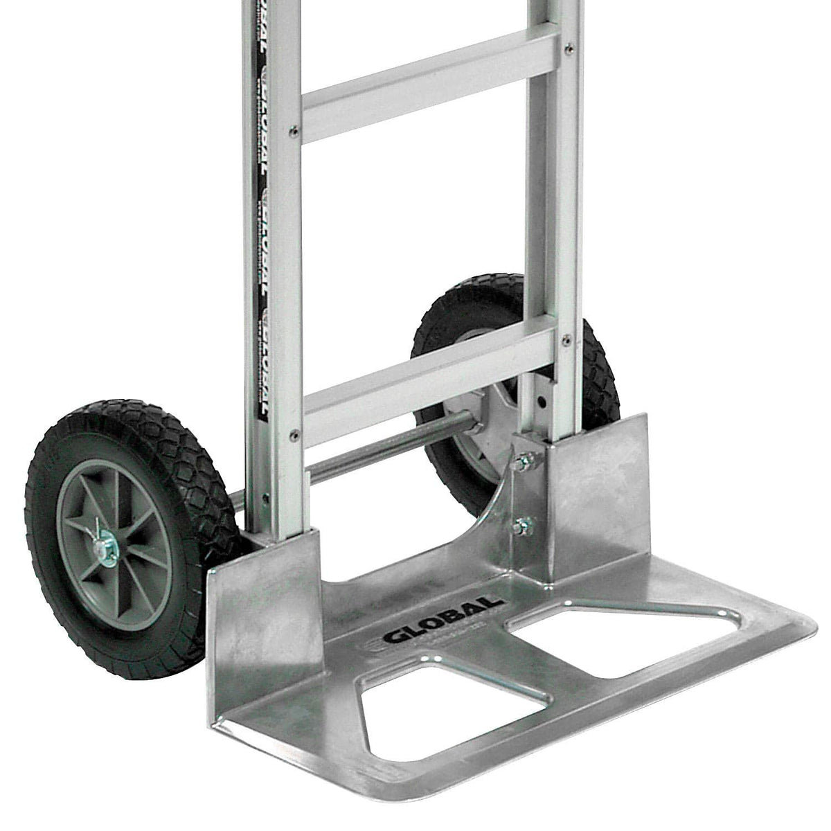 Aluminum Hand Truck Loop Handle by Global Industrial – 40"L x 18"W x 51"H, Aluminum, Gray, Model 168266