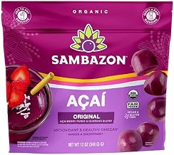 Sambazon Organic Original Acai Berry Puree And Guarana Blend, 12 Ounce - 9 Per Case